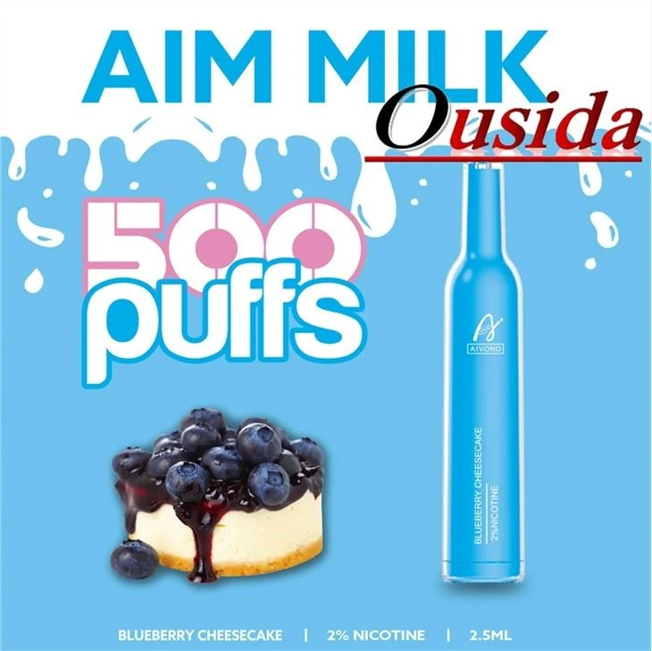 Jednorazová elektronická cigareta Aim Milk 500 potiahnutí
