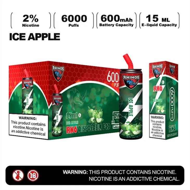 Nosorožce 6000 Puffs Jednorazové vape