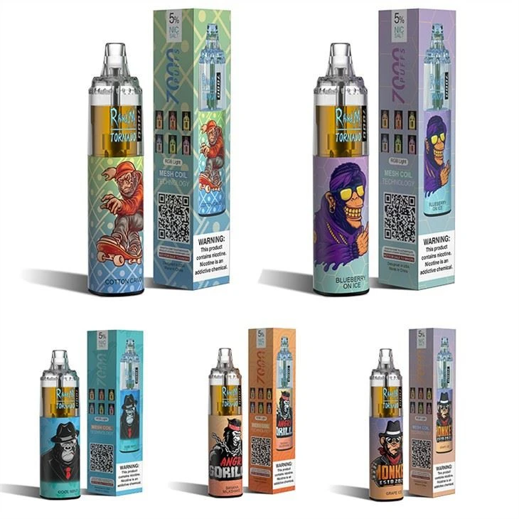Randm Tornádo 7000 Potiahnutia Vape