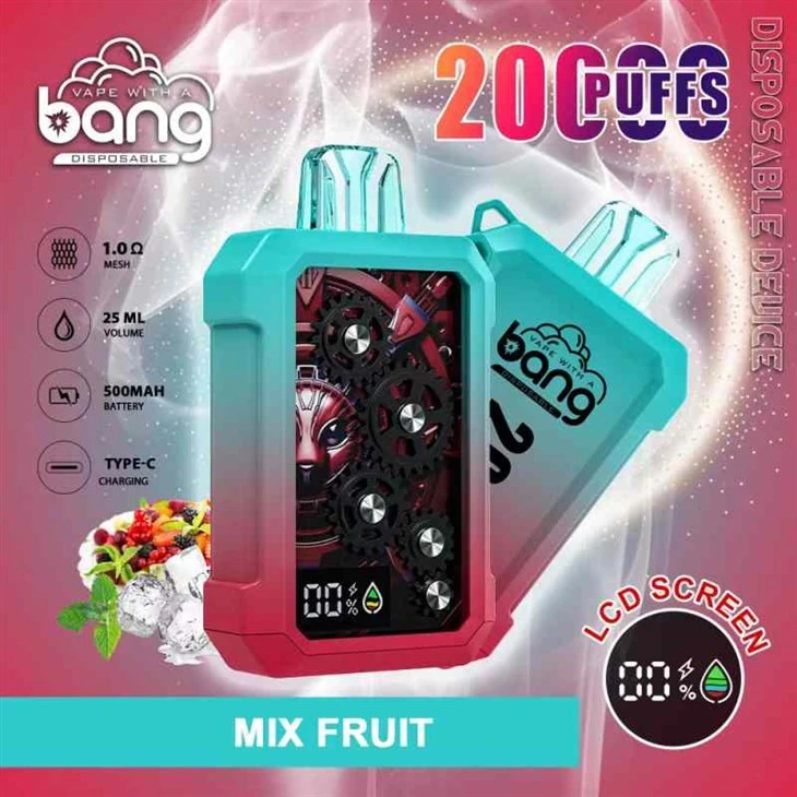 Bang 20000 Potiahnutia Farba Obrazovka Vape