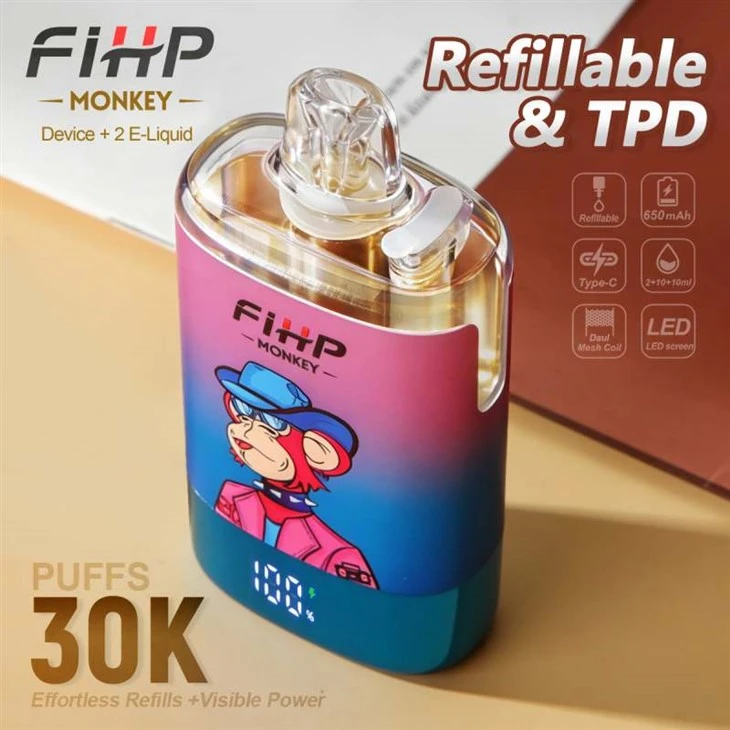 FIHP MONKEY 30 000 naplniteľné návleky TPD