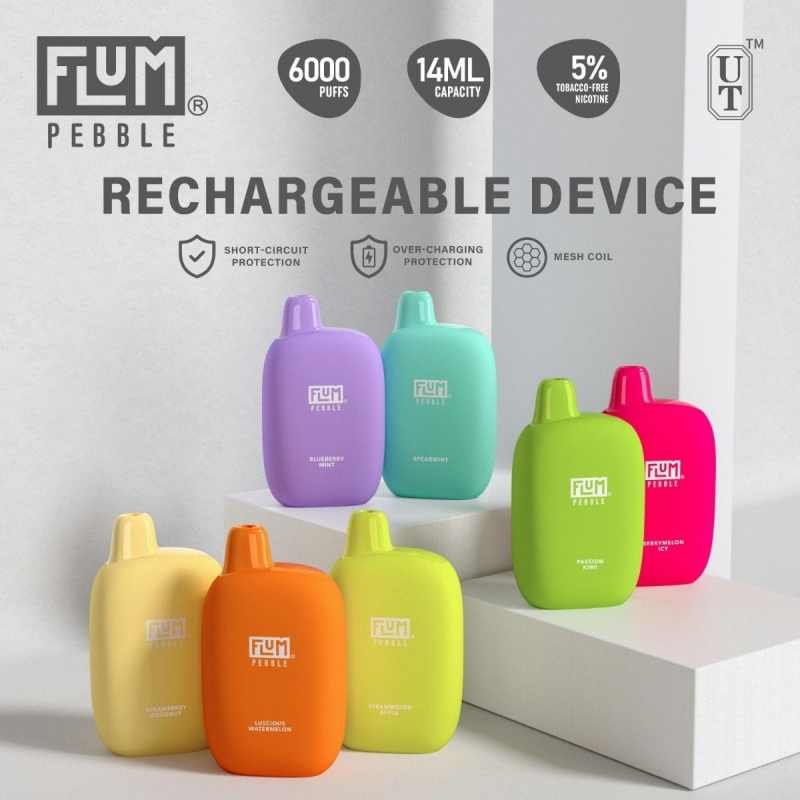 Jednorazová vapa FLUM Pebble 6000 Puffs