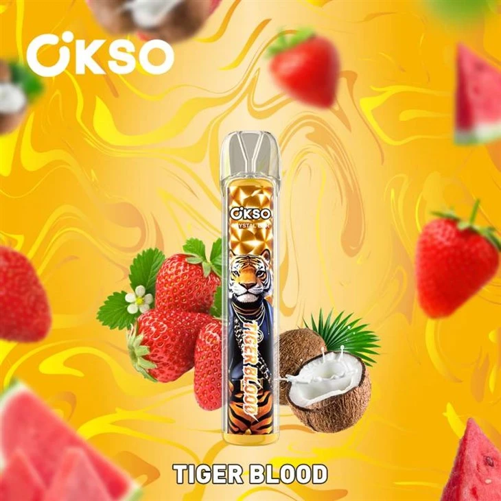 Okso krištáľový bar 800 Puffs vape
