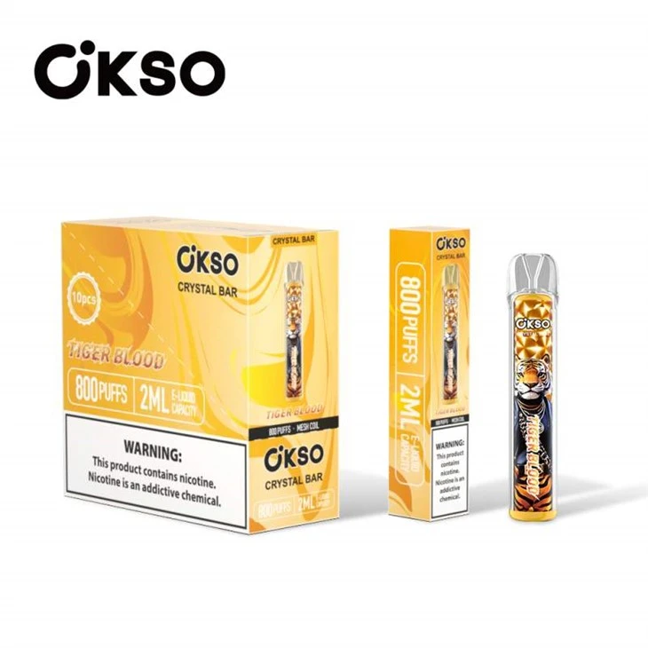 Okso krištáľová tyčinka 800 Puffs