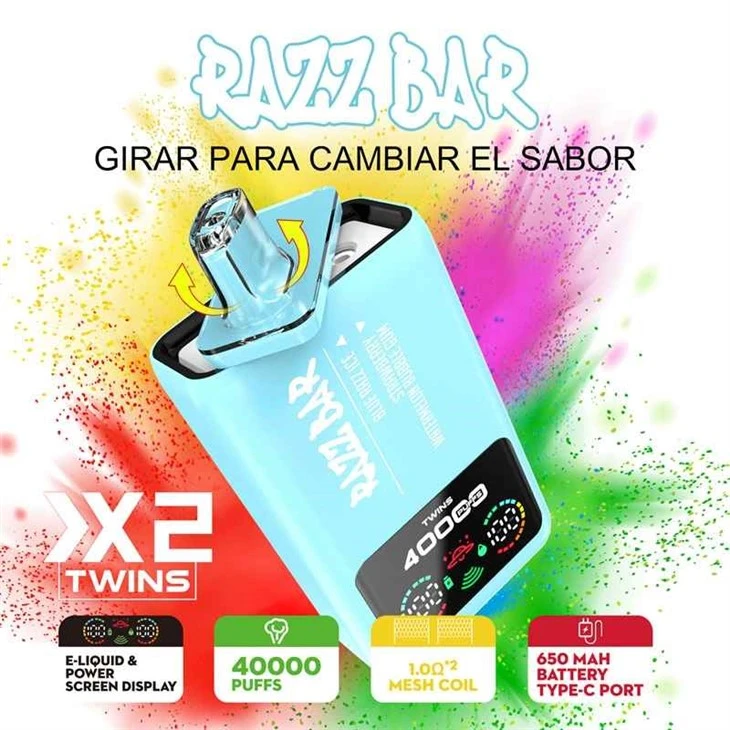 RAZZ BAR 40000 Dvojité príchute