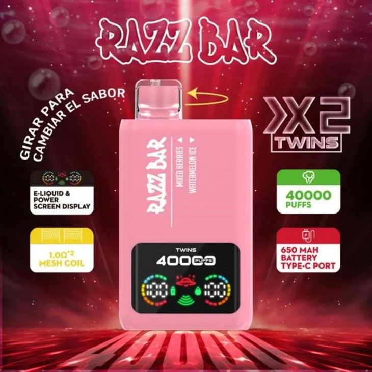 RAZZ BAR 40K s dvojitou príchuťou