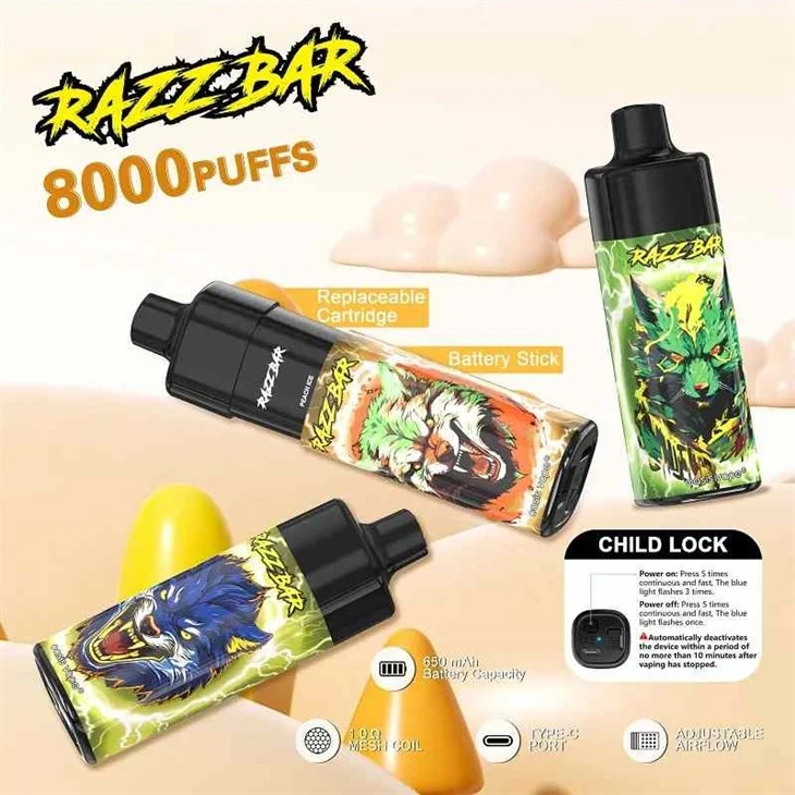 Jednorazová Vape RAZZ BAR 8000 Puffs