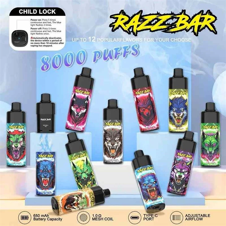 RAZZ BAR 8000 Potiahnutia Vape