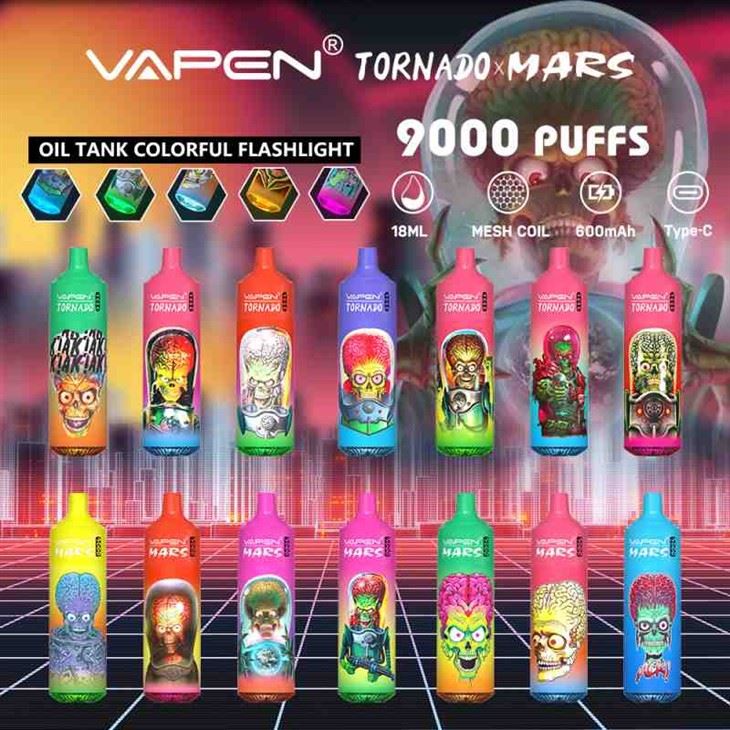 VAPEN TORNÁDO MARS 9000 PUFFS