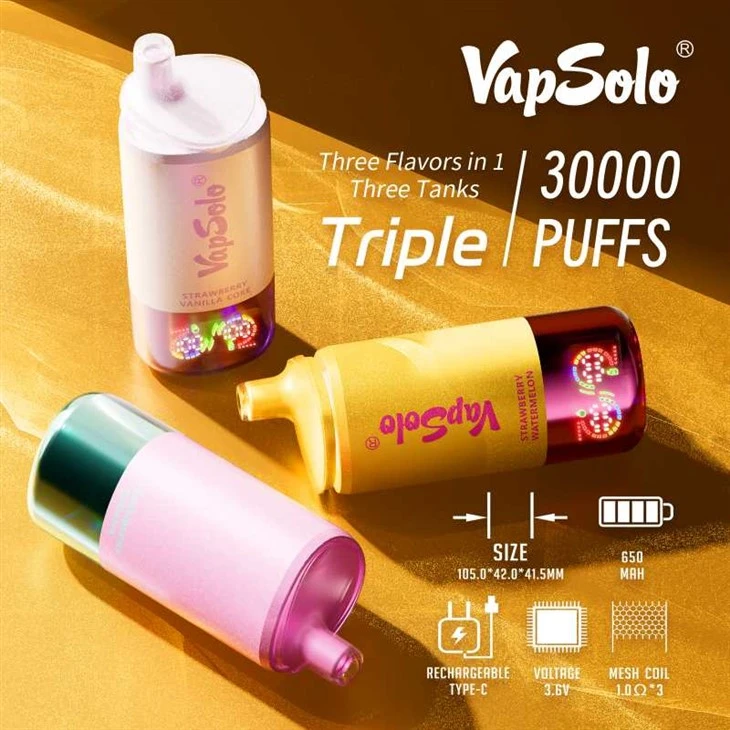 Vapsolo trojnásobné 30 000 Puffs