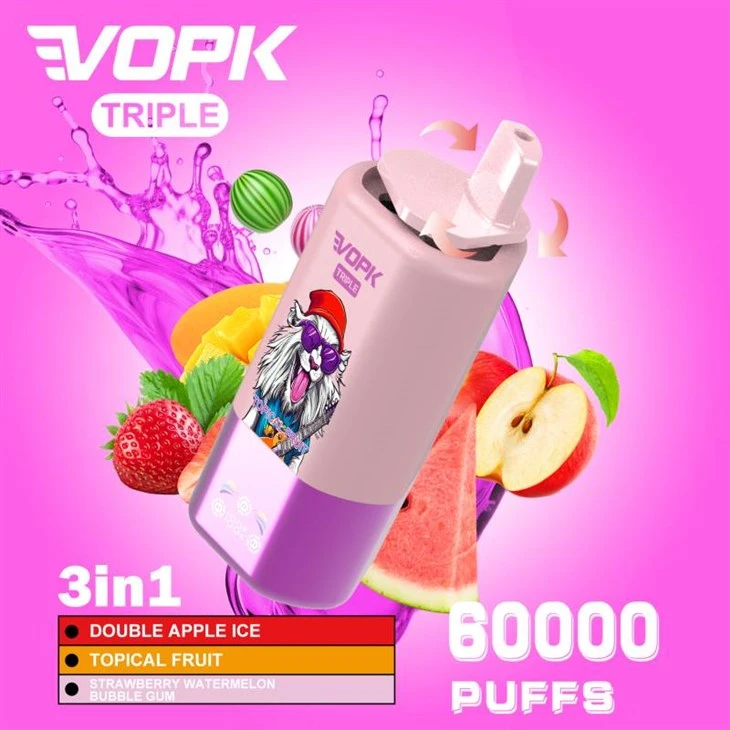 Vopk Triple 3 In 1 60000 nafúknu tri príchute